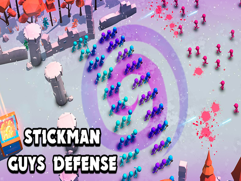 Stickman Guys的防守 🕹️ 在线游玩于Sgames