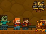 游戏2個球員Blockminer逃脫在线