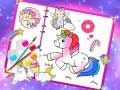 游戏奇幻可愛的獨角獸塗色書在线