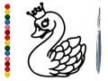 游戏回到學校：天鵝塗色書在线