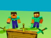 游戏Noob vs Pro，但刀擊中了Minecraft在线