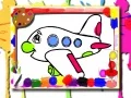 游戏飛機填色書在线