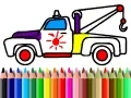 游戏回到學校：卡車填色在线