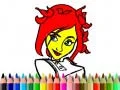 游戏回到學校：可愛女孩塗色在线