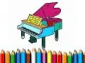 游戏回到學校：鋼琴塗 coloring 書在线