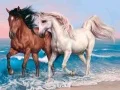 游戏動物拼圖：馬在线