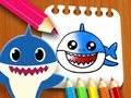 游戏寶寶鯊魚著色書在线