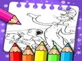 游戏有帽子的貓著色書在线