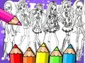 游戏怪獸高中塗色書在线