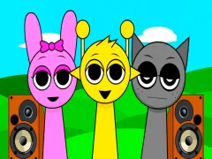 游戏Sprunki Monster音樂節拍在线