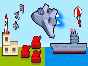 游戏轟炸機飛機：2D空襲在线