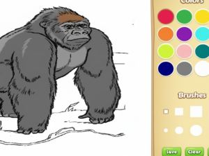 游戏動物園動物著色書在线
