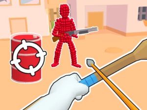 游戏Stickman Archer：紅色射擊箭在线