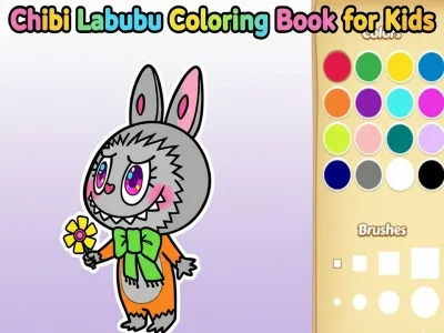 游戏《Chibi Labubu》兒童著色書在线 游戏《Chibi Labubu》兒童著色書在线