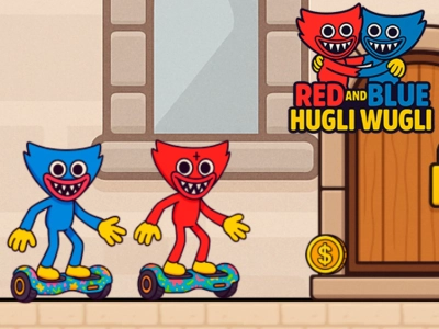游戏紅色和藍色的Hugli Wugli在线