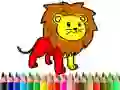 游戏回到學校：獅子塗色書在线