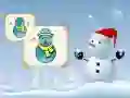 游戏快樂的雪人塗色在线