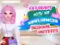 游戏與我一起準備 #影響者學校服裝在线