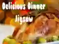 游戏美味晚餐拼圖在线