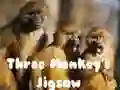 游戏三隻猴子的拼圖在线