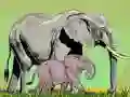 游戏野生動物及其寶寶在线