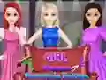 游戏女孩學生髮型設計在线