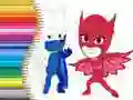 游戏PJ Masks 塗色書在线 游戏PJ Masks 塗色書在线