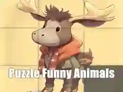 游戏拼圖 有趣的動物在线