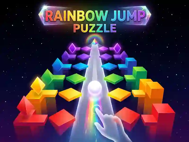 游戏Rainbow Jump Puzzle在线
