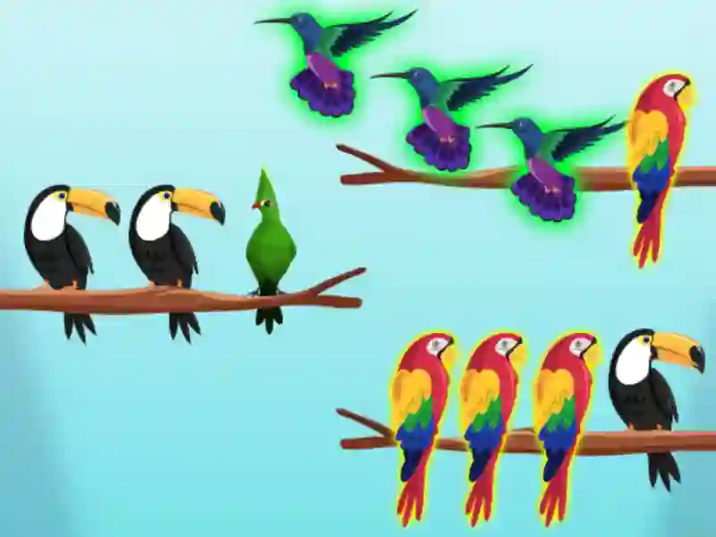 游戏鳥類排序挑戰在线