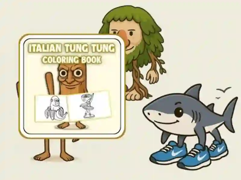 游戏唐·唐·薩赫（Tung Sahur）著色書在线