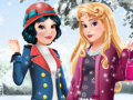 游戏奧蘿拉與白雪公主的冬季時尚在线