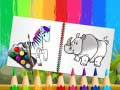 游戏有趣的動物塗 coloring 書在线