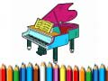 游戏回到學校：鋼琴塗 coloring 書在线
