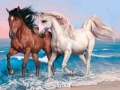 游戏動物拼圖：馬在线