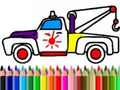 游戏回到學校：卡車著色書在线