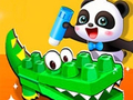 游戏寶寶熊貓動物拼圖在线