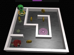 游戏3D 迷宮與機器人在线