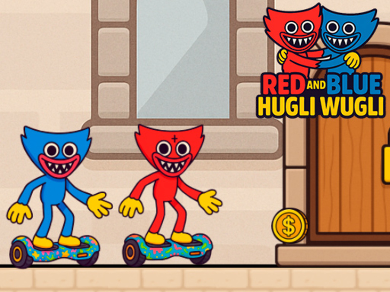 游戏紅色和藍色的Hugli Wugli在线